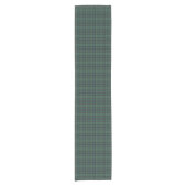 Plaid Green Blue Tartan Traditional Style ショートテーブルランナー (正面)
