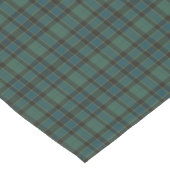 Plaid Green Blue Tartan Traditional Style ショートテーブルランナー (コーナー)