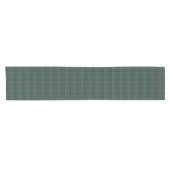 Plaid Green Blue Tartan Traditional Style ショートテーブルランナー (横)