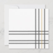 Plaid Greenery素朴 Holiday Photo シーズンカード (裏面)