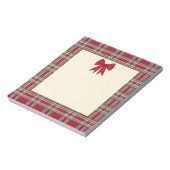 Plaid Holiday Christmas Notepad  ノートパッド (回転)