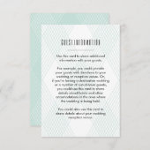 Plaid-ishゲスト情報挿入カード エンクロージャーカード (正面/裏面)