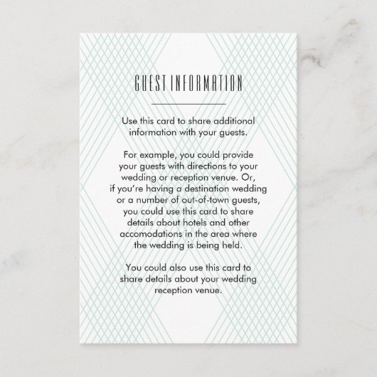 Plaid-ishゲスト情報挿入カード エンクロージャーカード (正面)