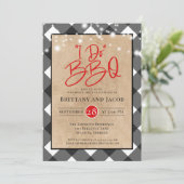 Plaid KraftストリングライトI do BBQ婚約Invi 招待状 (スタンド正面)