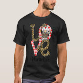 Plaid Leopard Gnome LOVE Nurse Life Funny Valentin Tシャツ (正面)