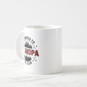 Plaid Lumberjack New Grandpa Promoted To Grandpa E コーヒーマグカップ (正面左)