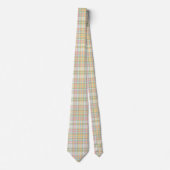 Plaid Men's Tie -春の色{S2D3} ネクタイ (正面)