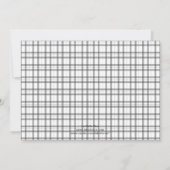 Plaid Monogram日付の保存 セーブザデート (裏面)