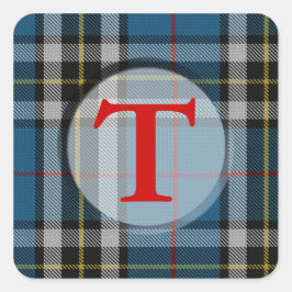 Plaid Monogram/フォトフレーム スクエアシール