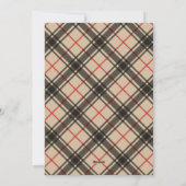 Plaid One Photo Christmas シーズンカード (裏面)