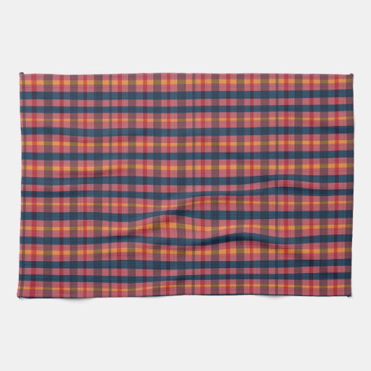 Plaid Pattern Kitchen Towel キッチンタオル (横)