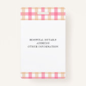 Plaid Pink登録ナースロゴ バッジ (裏面)