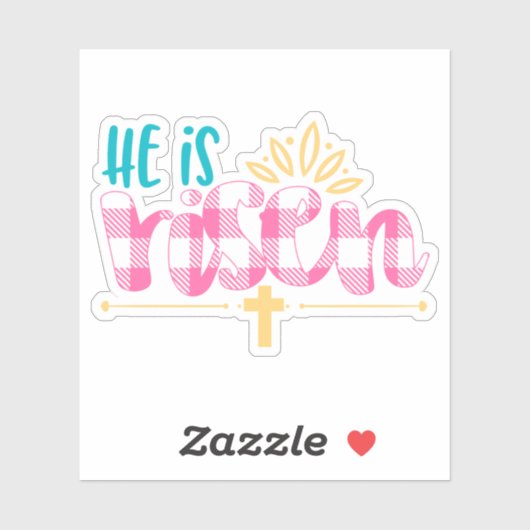 Plaid Pink Blue彼が上昇しているクロスビニールシール シール (シート)