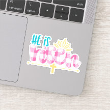 Plaid Pink Blue彼が上昇しているクロスビニールシール