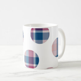 Plaid Polka Dots コーヒーマグカップ