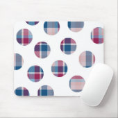 Plaid Polka Dots マウスパッド (マウス)