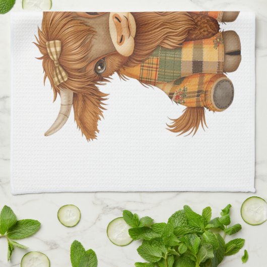 Plaid & Precious Pals キッチンタオル (折り畳み)