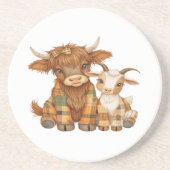 Plaid & Precious Pals コースター (正面)