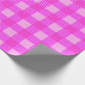 Plaid Print In Pink Custom ラッピングペーパー (角)