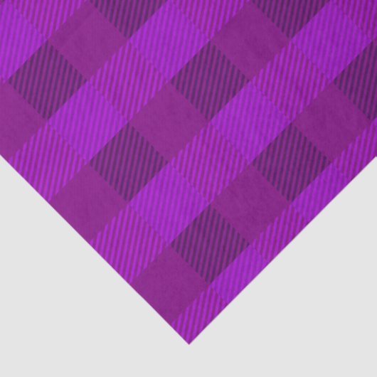 Plaid Print In Purple Custom 薄葉紙 (詳細)