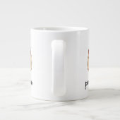 Plaid Pumpkin Autumn Leaves Art ジャンボコーヒーマグカップ (裏面)