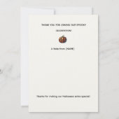 Plaid Pumpkin Halloween Party Invitation 招待状 (裏面)