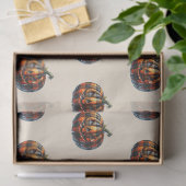 Plaid Pumpkin Halloween Tissue Paper 薄葉紙 (ギフト)