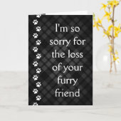 plaid pws pet loss悔やみや弔慰カード カード (黄色い花)