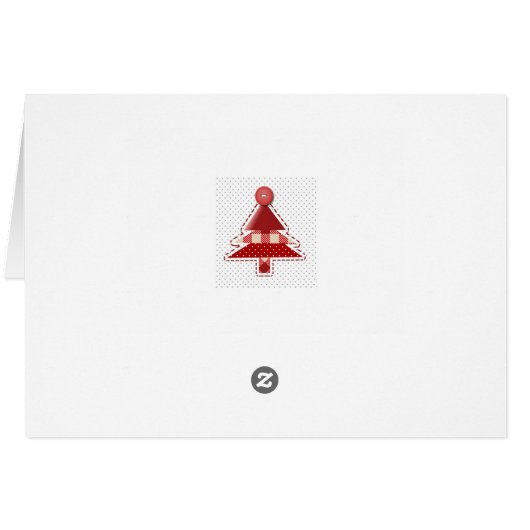 Plaid Red Christmas Trees Pattern Custom Photo (裏面横)