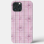 Plaid rose pink  Case-Mate iPhoneケース (裏面)