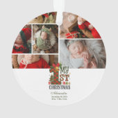  Plaid Rustic  First Christmas オーナメント (裏面)