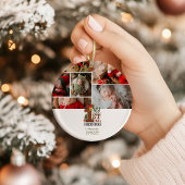 Plaid Rustic First Christmas オーナメント