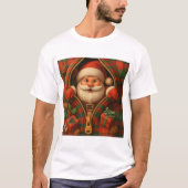 Plaid Santa Claus Christmas Design  Tシャツ (正面)