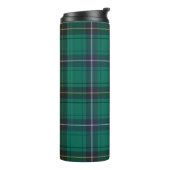 Plaid Scotish Clan Henderson Green Black Check タンブラー (回転左)