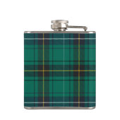 Plaid Scotish Clan Henderson Green Black Check フラスク (裏面)