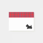 Plaid Scotish Terrier Scotty It Notesギフト ポストイット (正面)