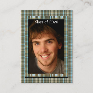 Plaid Senior Class of Change Current Year写真 コーリングカード