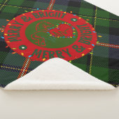 Plaid Sherpa Blanket Merry & Bright シェルパブランケット (3/4)