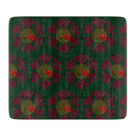 Plaid Snowflake Cutting Boards カッティングボード (正面)