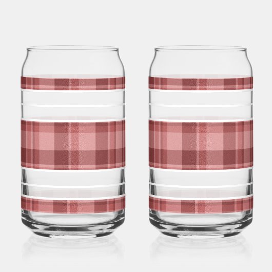 Plaid Soda Glass ガラス缶 (左)
