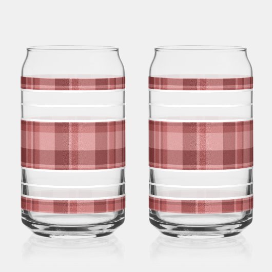 Plaid Soda Glass ガラス缶 (右)
