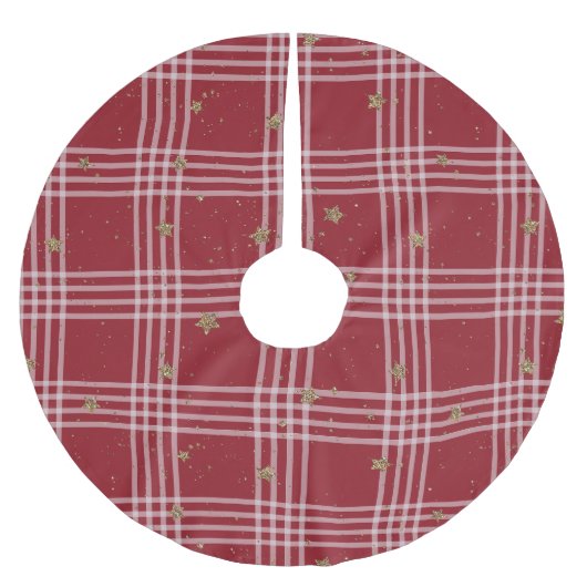 Plaid & Stardust ブラッシュドポリエステルツリースカート (正面)