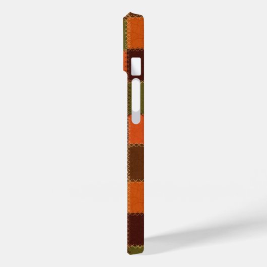 Plaid-style faux patchwork Case-Mate iPhoneケース (裏面 / 左)