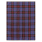  plaid tartan navy blue red  テーブルクロス (正面)