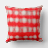 Plaid tartan red white gray monogram Christmas  クッション (裏面)