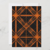 plaid teracottaトーン友情 招待状 (裏面)