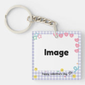 Plaid Violet Valentineフォトフィルムキーチェーン キーホルダー (正面)