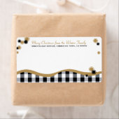 Plaid Whimsyコンテンポラリー Large Mailing Label ラベル (インサイチュ)