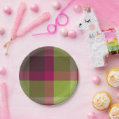 Plaid With Patterened Texture ペーパープレート (パーティー)