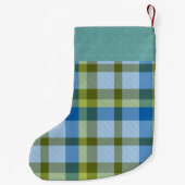 Plaid With Pattern  スモールクリスマスストッキング (裏面)